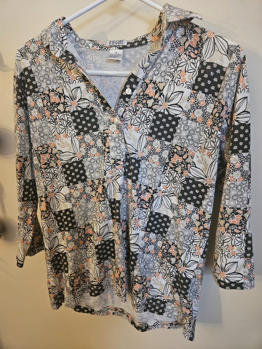 Leoma Lovegrove Floral Patchwork Button-Up Blouse
